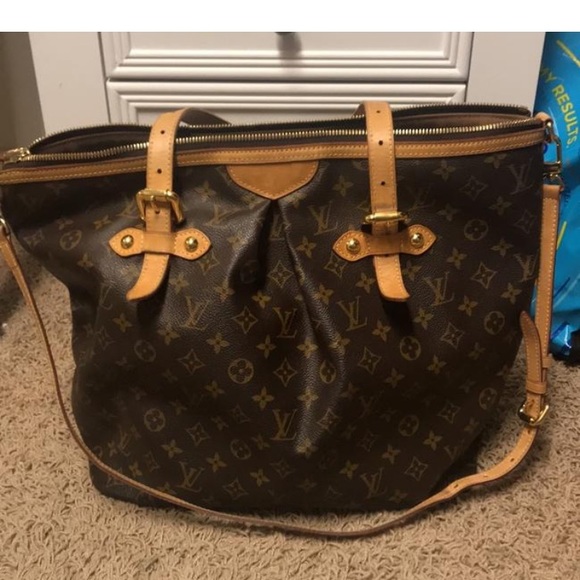 Louis Vuitton Handbags - Louis Vuitton Monogram Canvas Brown and Tan Tote Palermo GM